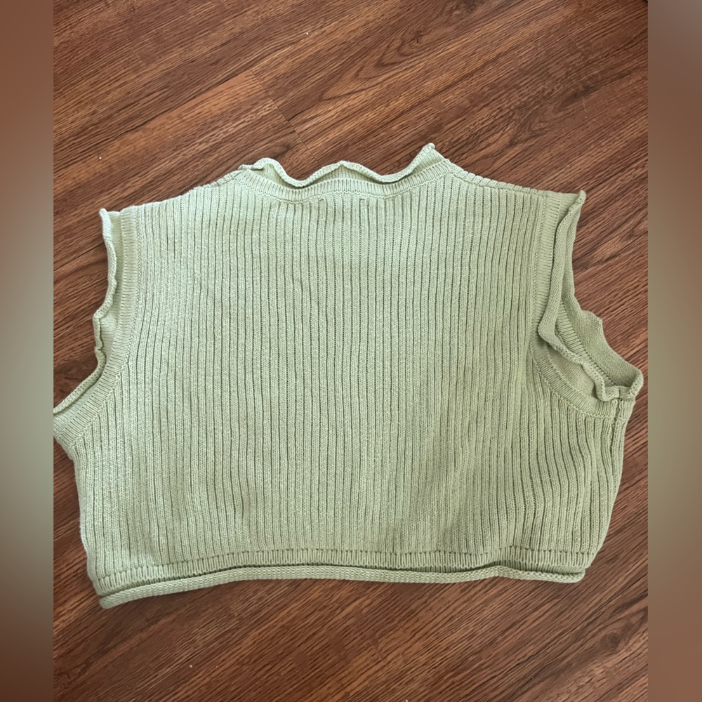 Lulu's Mint Sleeveless Ribbed Top - Picture 3 of 4